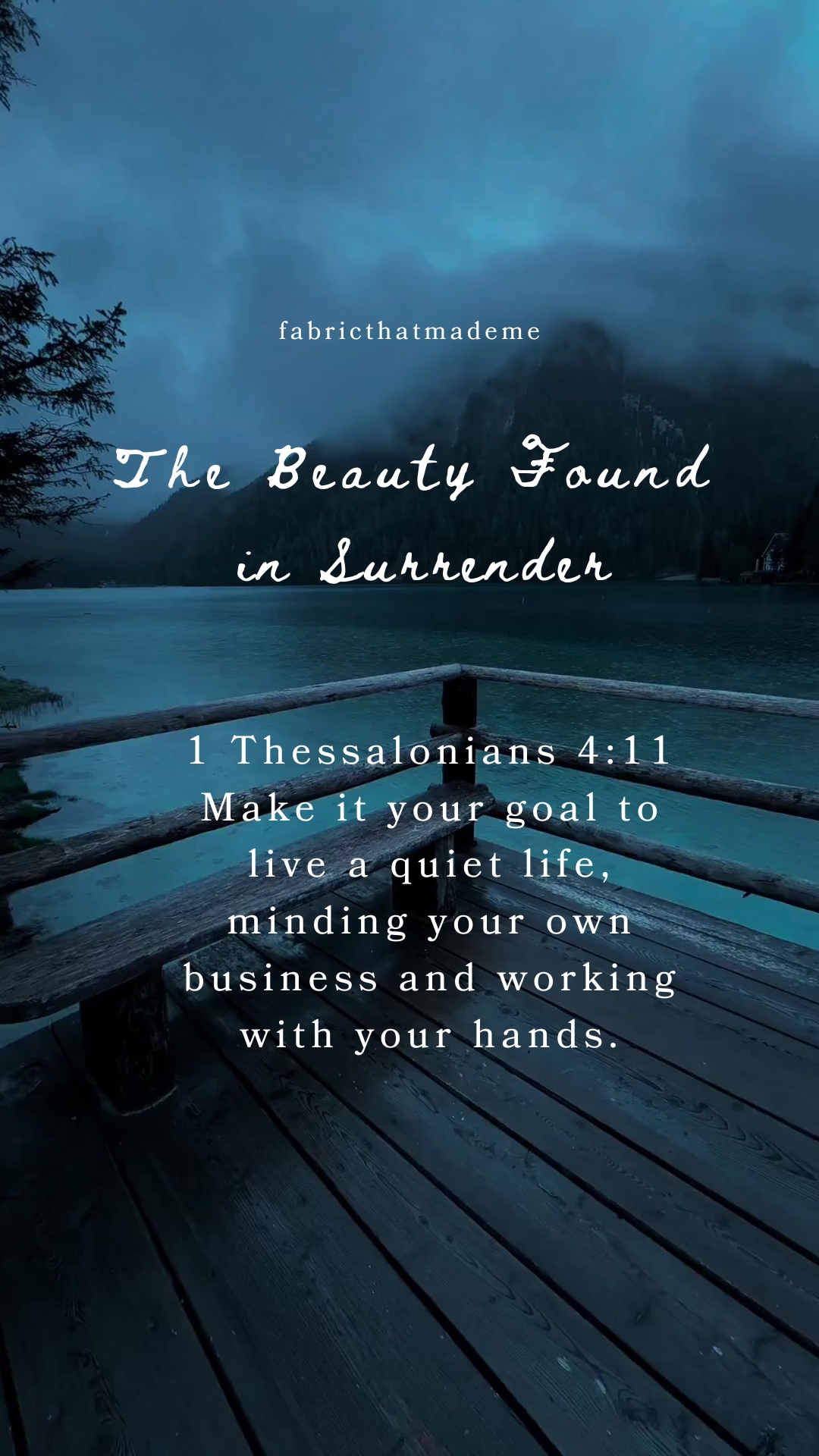 The Beauty Found in Surrender